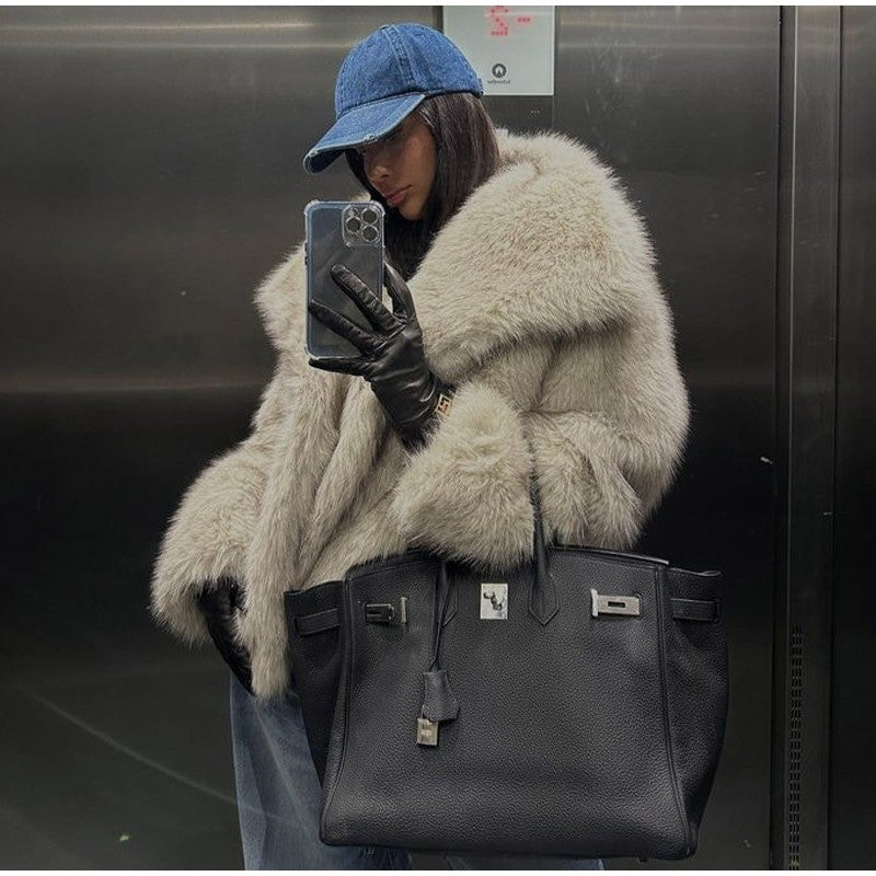 Giacca pelliccia Traf