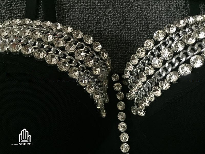 Crop Top Diamond Chain