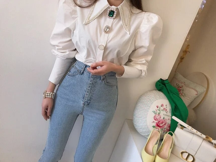 Camicia Emerald strass