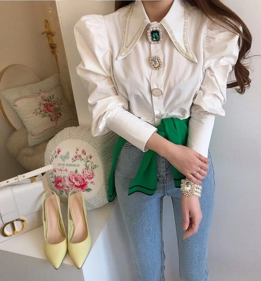 Camicia Emerald strass