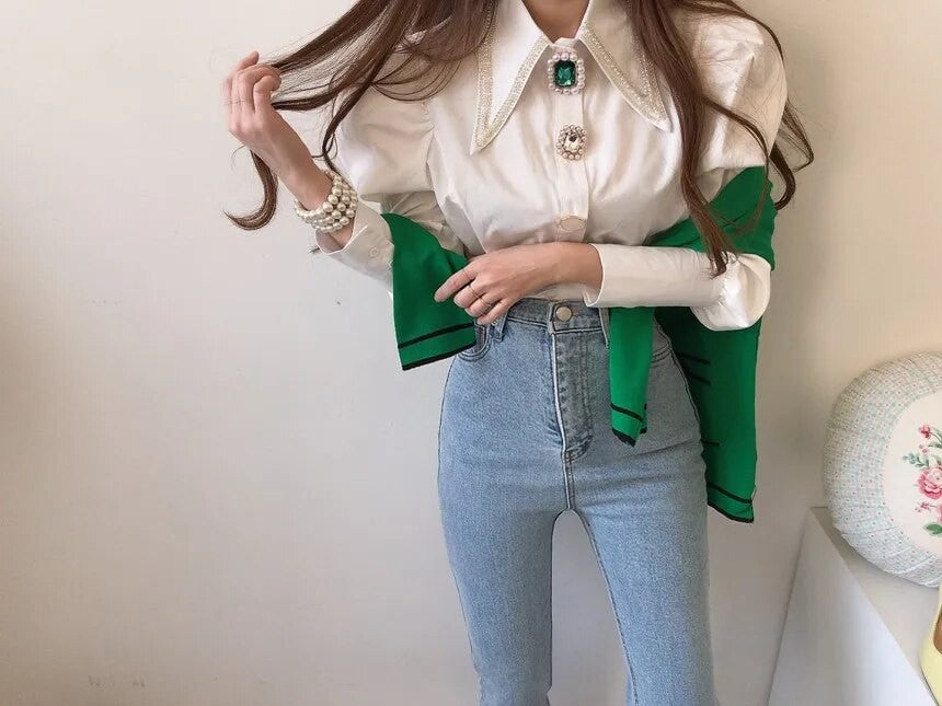 Camicia Emerald strass