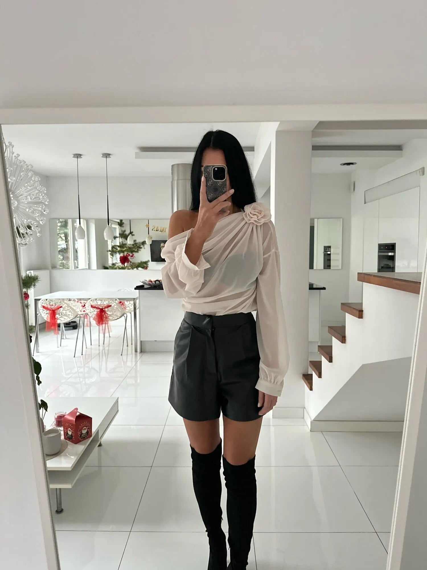 Blusa softflowers monospalla