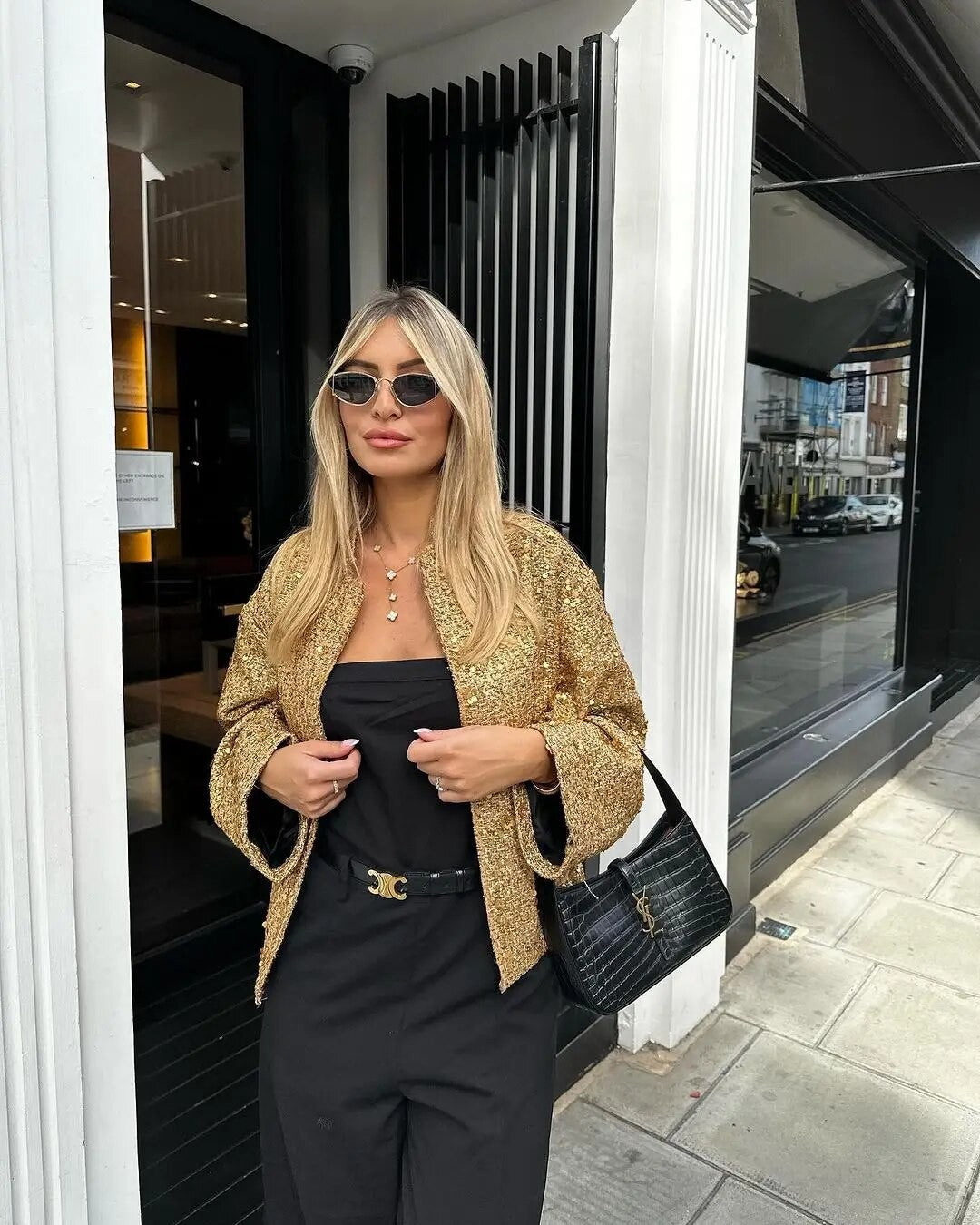 Giacca gold-pailettes