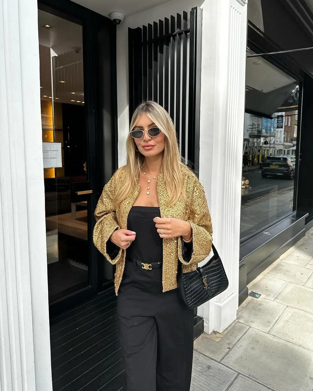 Giacca gold-pailettes