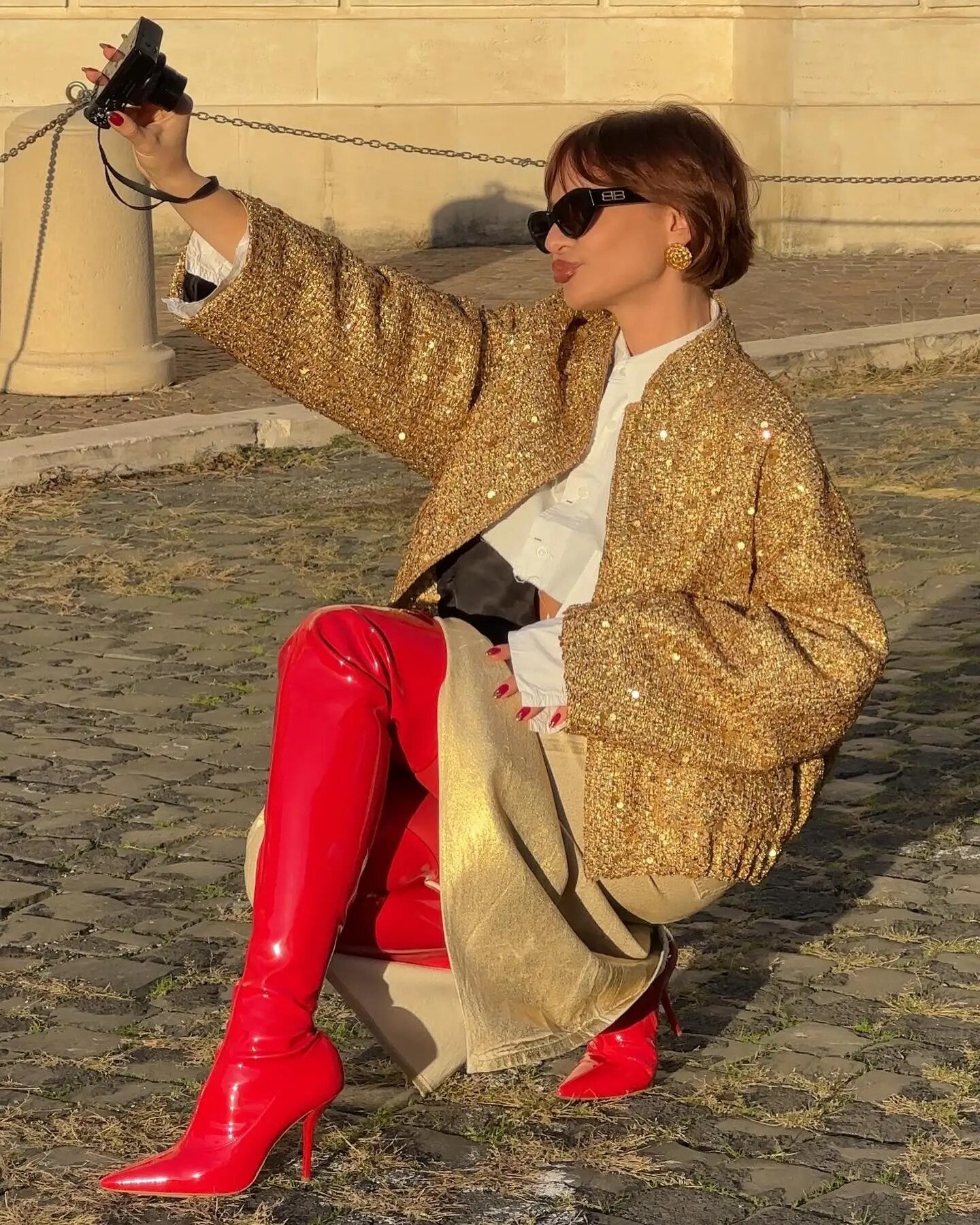 Giacca gold-pailettes