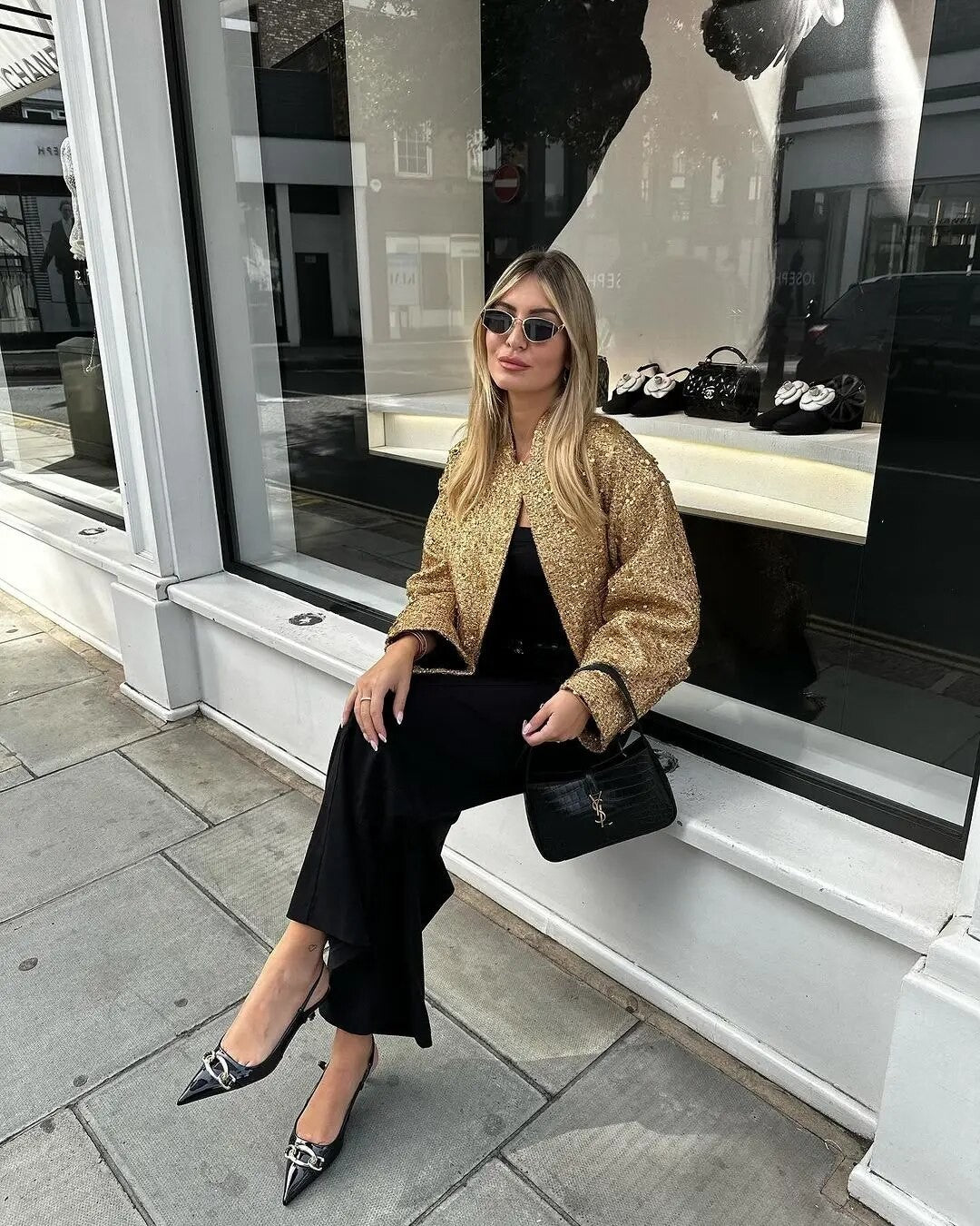 Giacca gold-pailettes