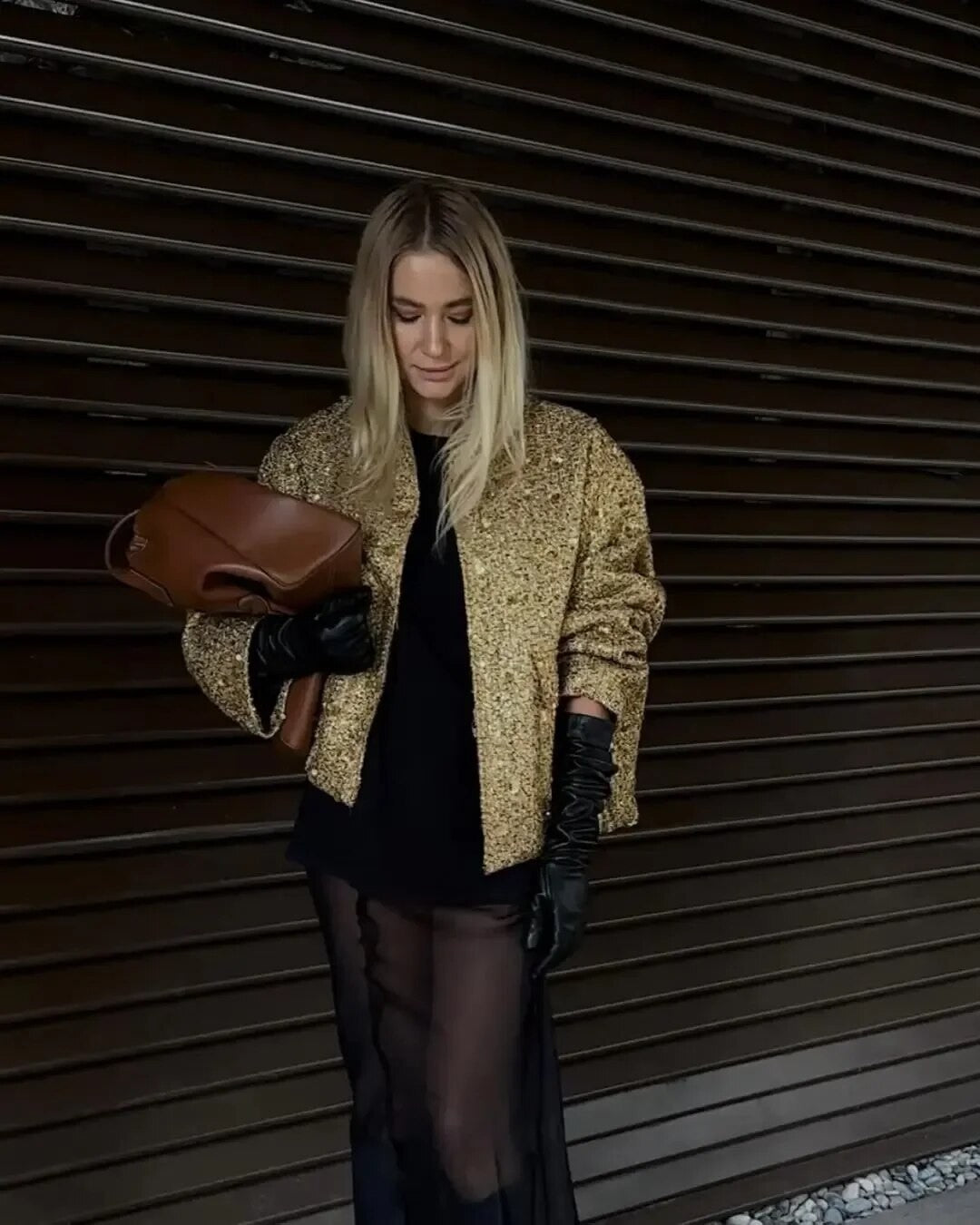 Giacca gold-pailettes