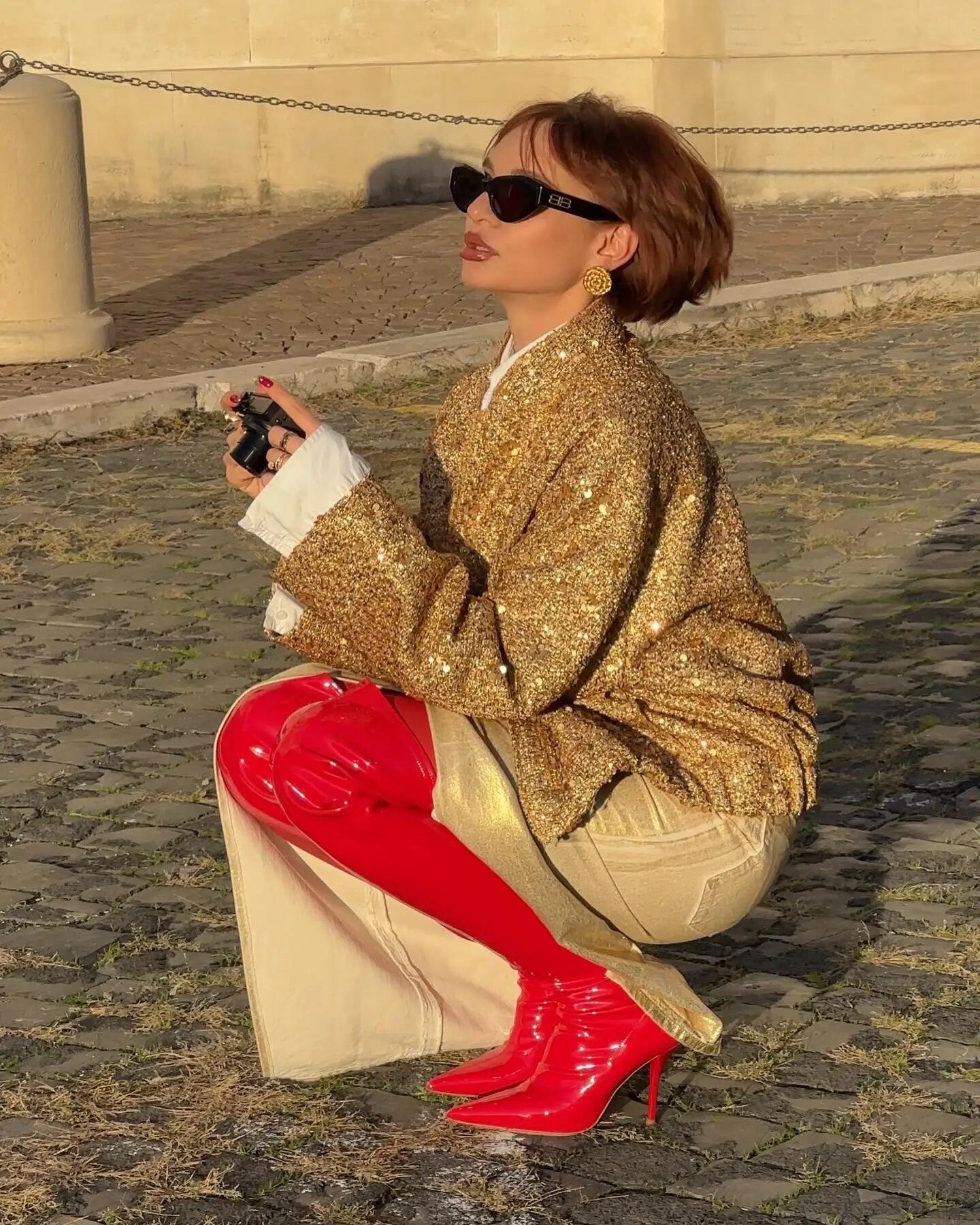 Giacca gold-pailettes