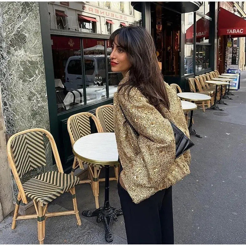 Giacca gold-pailettes