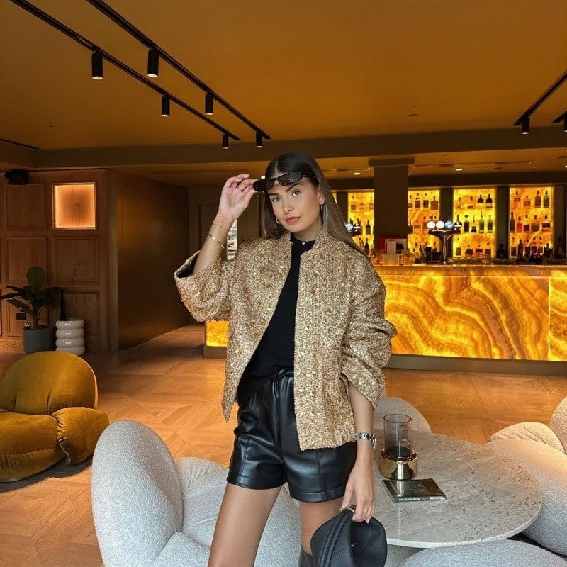 Giacca gold-pailettes