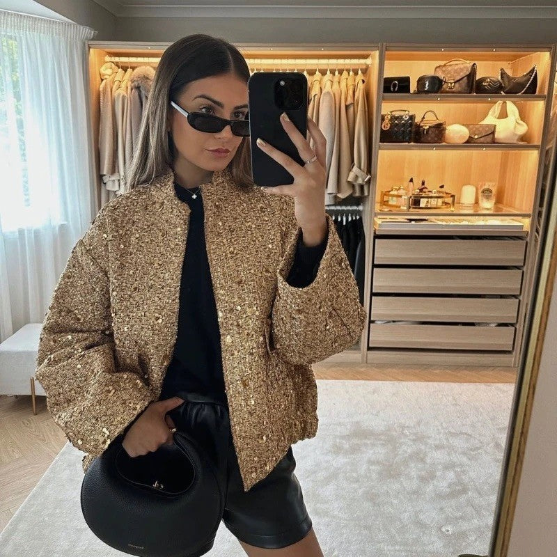 Giacca gold-pailettes