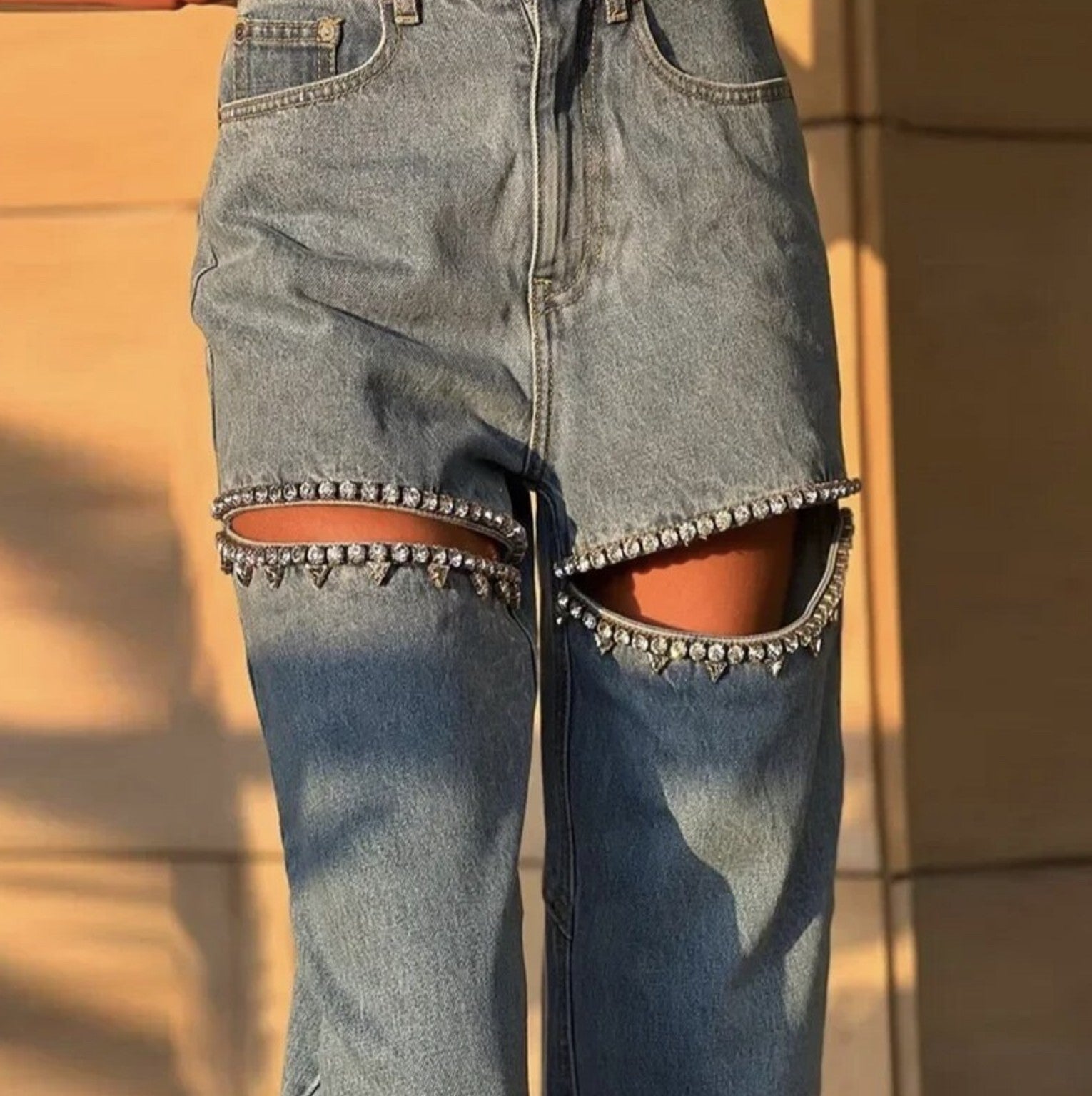 Jeans strassknees