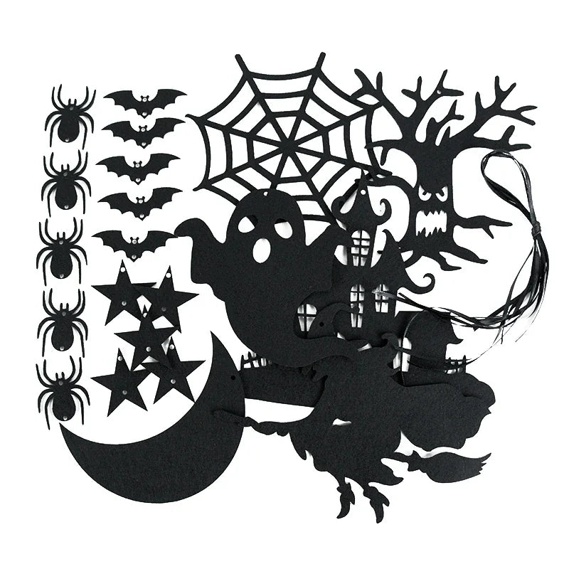 Ghirlande di carta Halloween 
Festoni appesi a tema spettrale