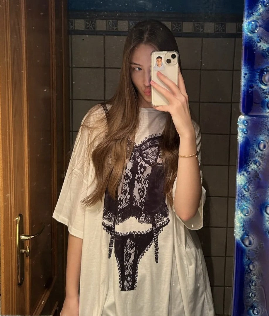 T-shirt Lingerie lace body