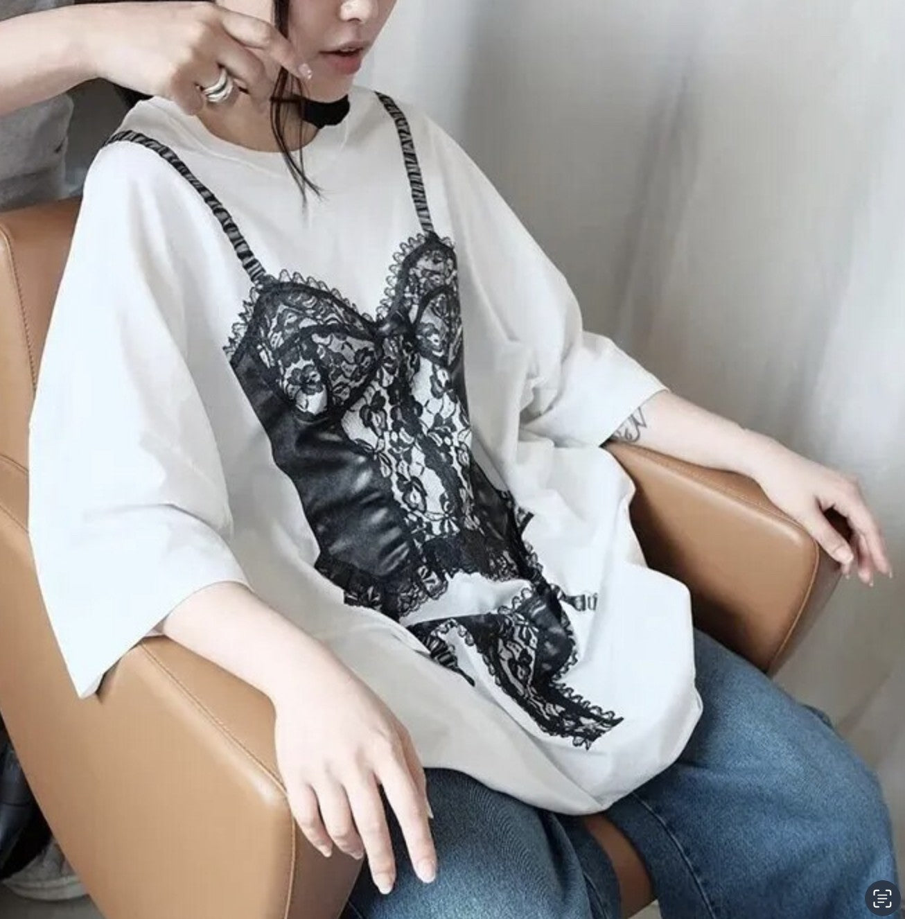 T-shirt Lingerie lace body