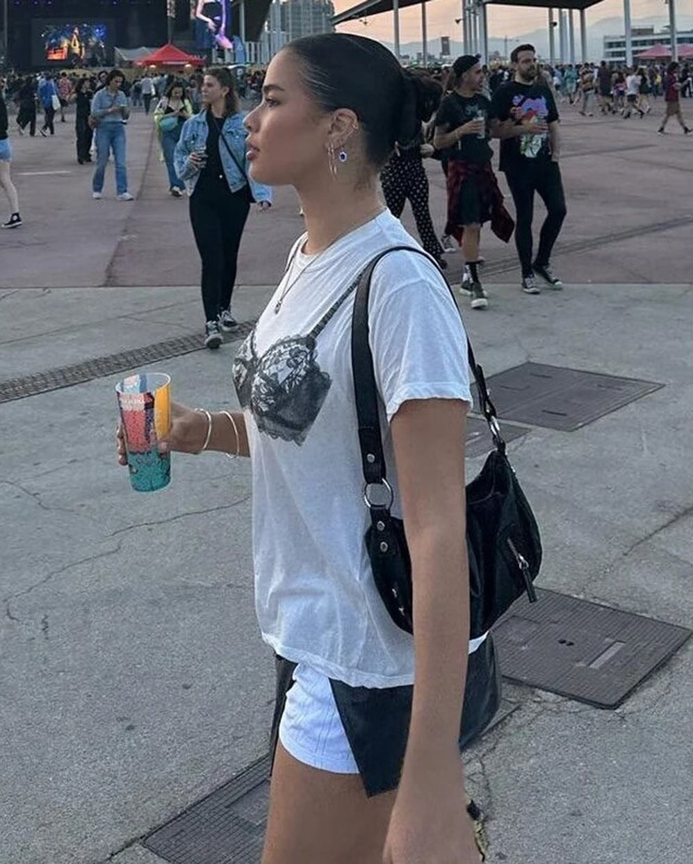 T-shirt Lingerie bralette