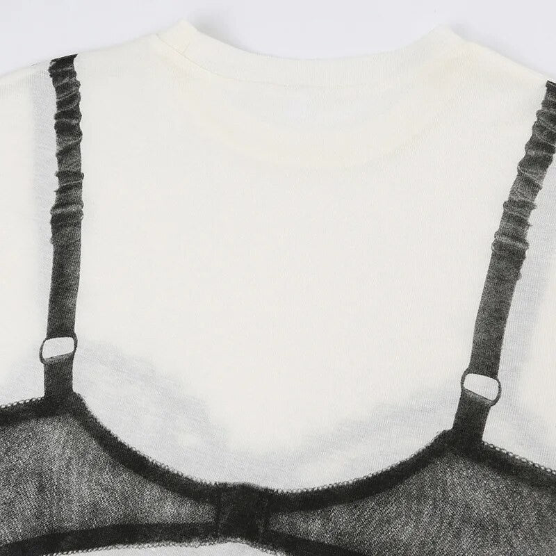 T-shirt Lingerie bralette