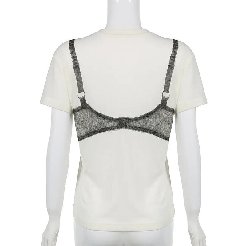 T-shirt Lingerie bralette