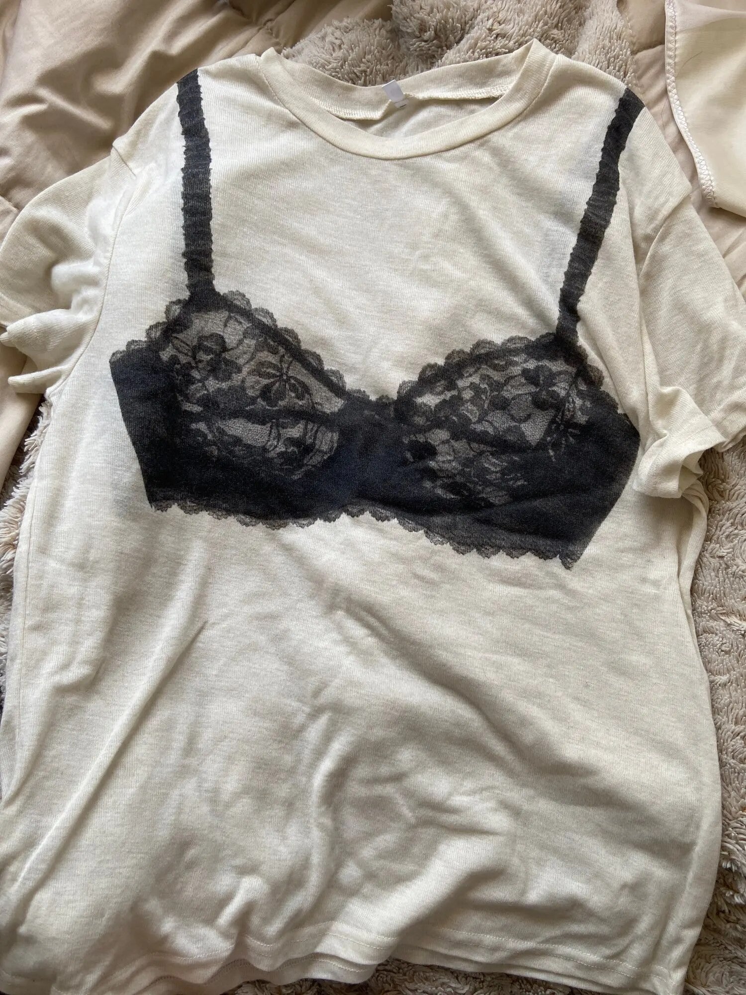 T-shirt Lingerie bralette