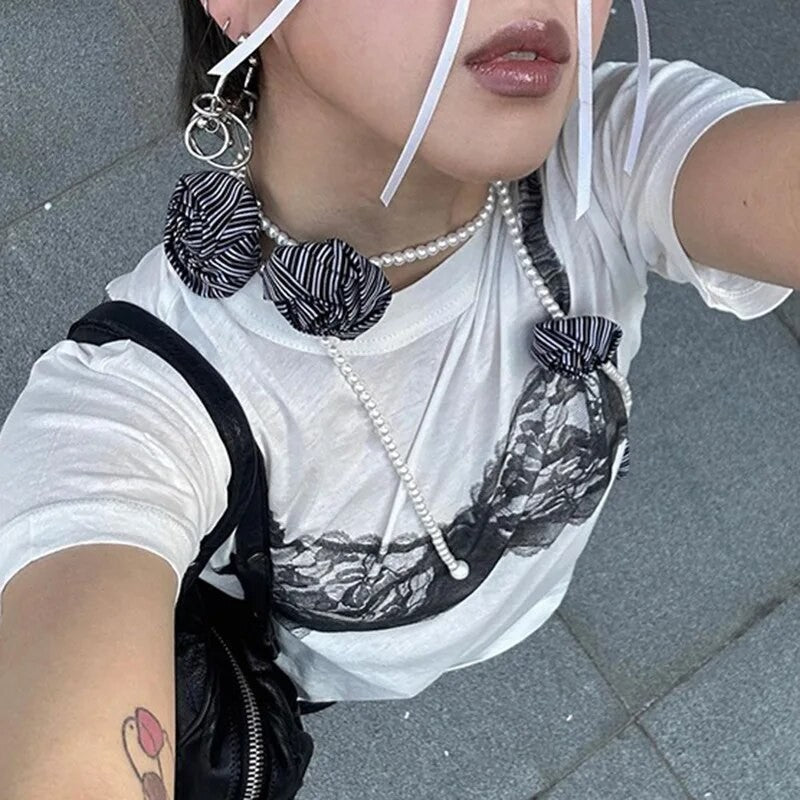 T-shirt Lingerie bralette