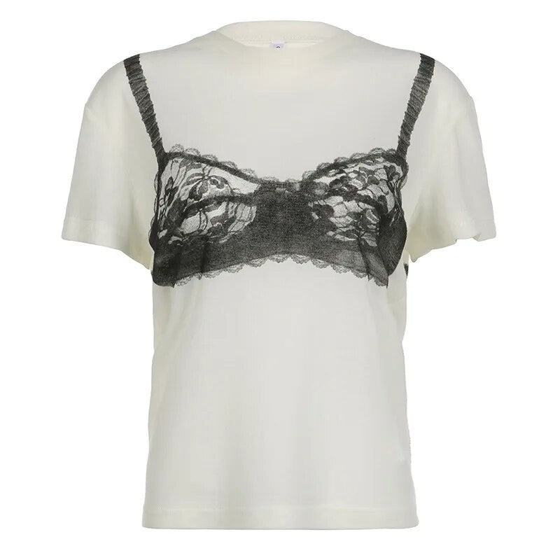 T-shirt Lingerie bralette