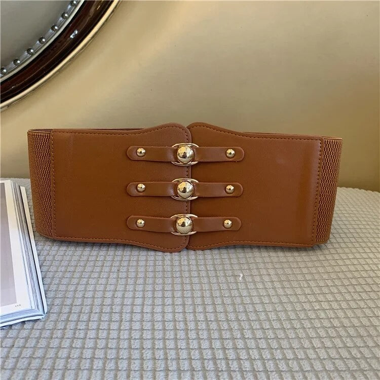 Cintura-corsetto ganci oro