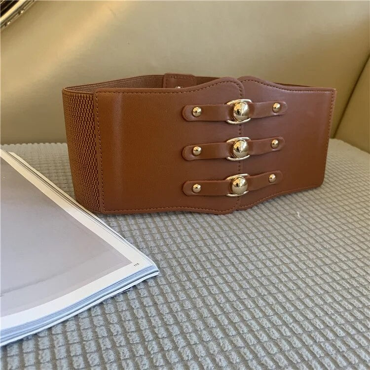 Cintura-corsetto ganci oro