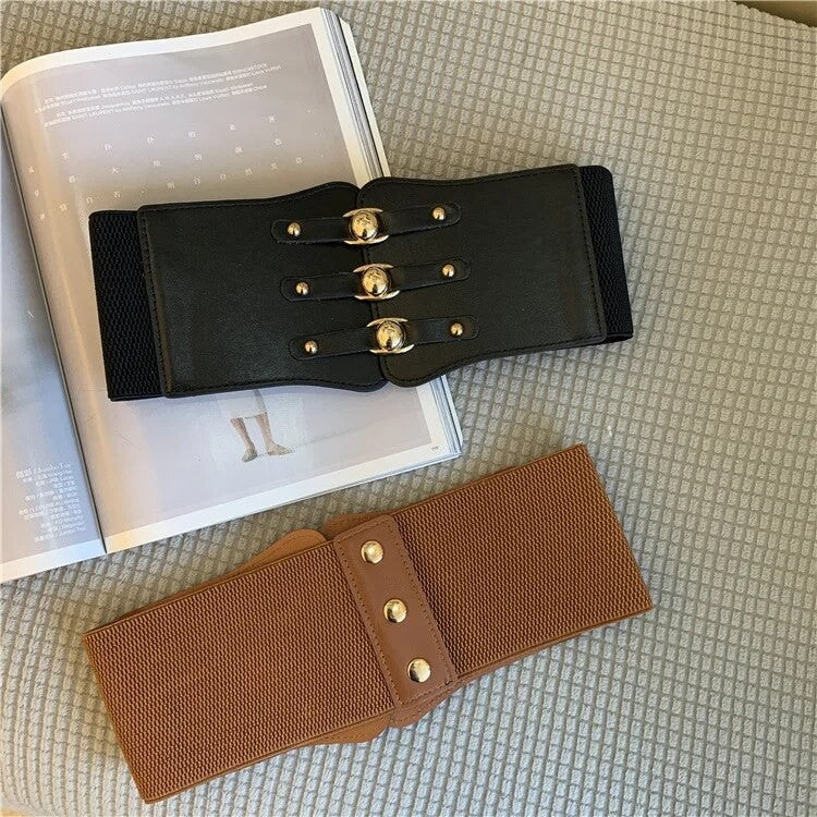 Cintura-corsetto ganci oro