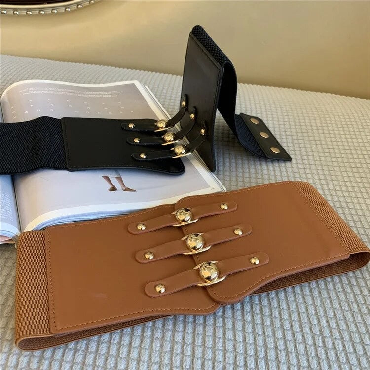 Cintura-corsetto ganci oro