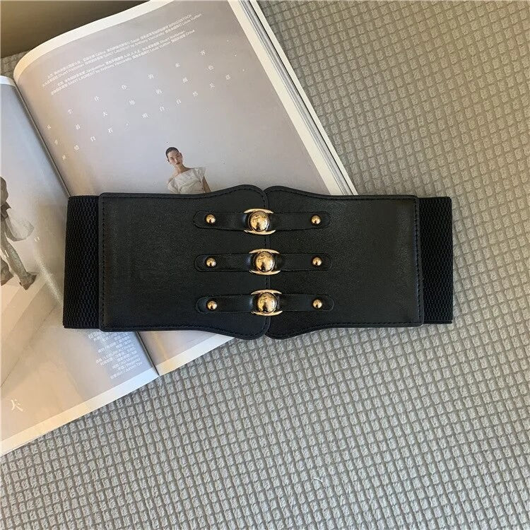 Cintura-corsetto ganci oro