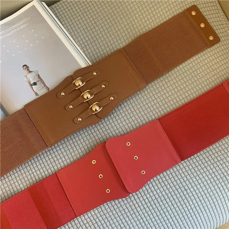 Cintura-corsetto ganci oro