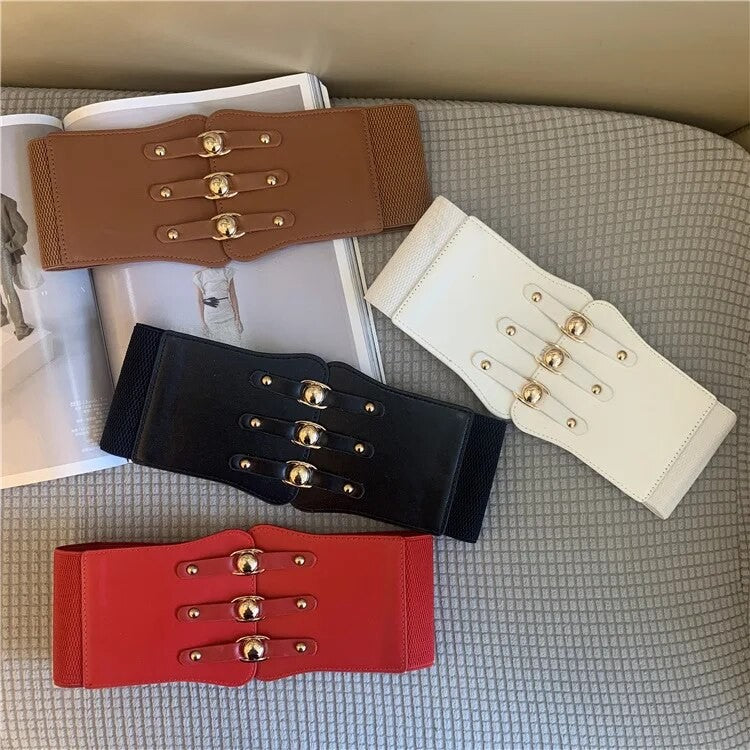 Cintura-corsetto ganci oro