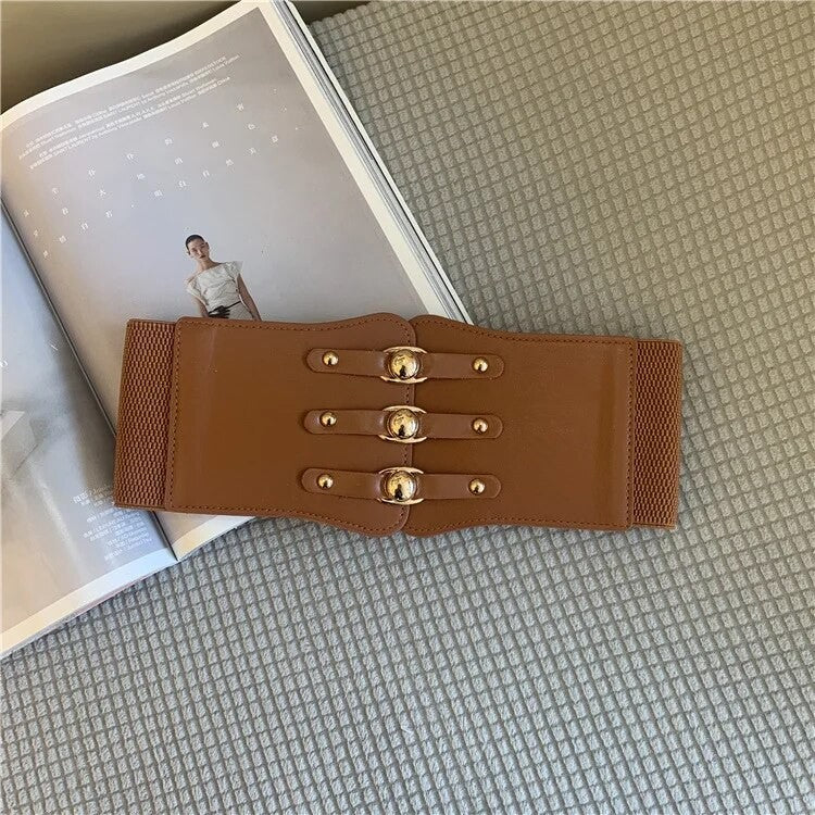 Cintura-corsetto ganci oro