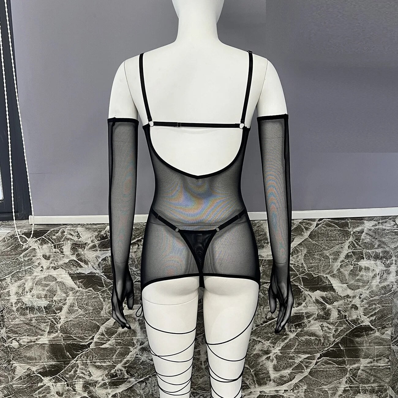 Completo intimo Trasparent Blacketa