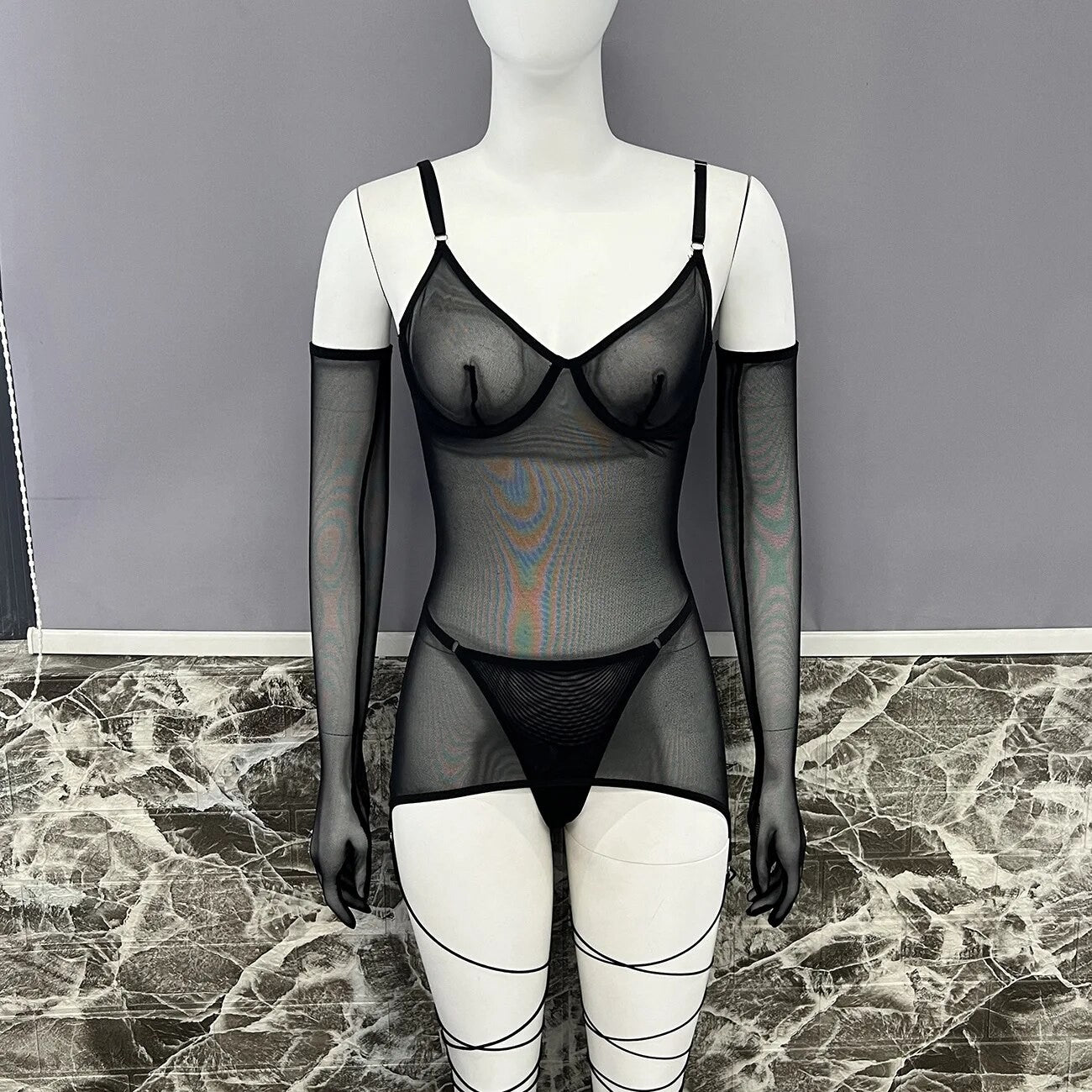 Completo intimo Trasparent Blacketa