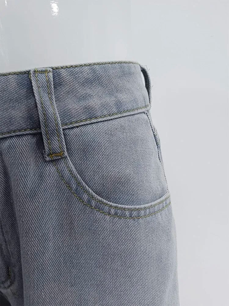 Jeans lateral strass-chains