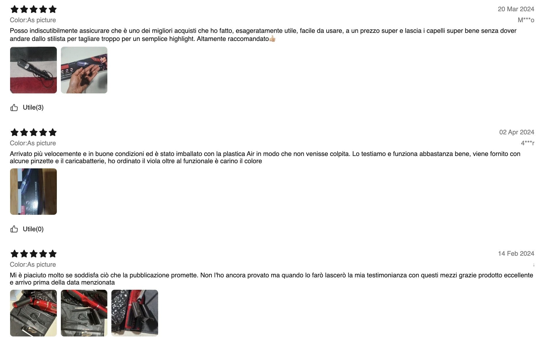 Spazzola elimina doppie punte