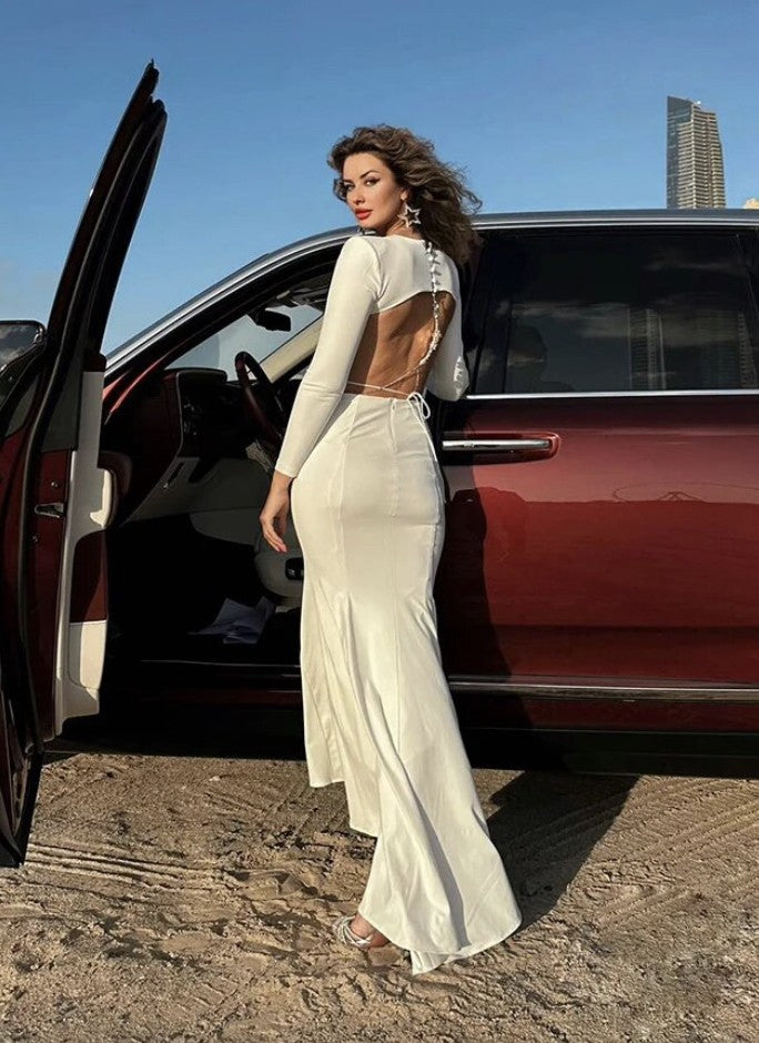 Abito long Backjewels