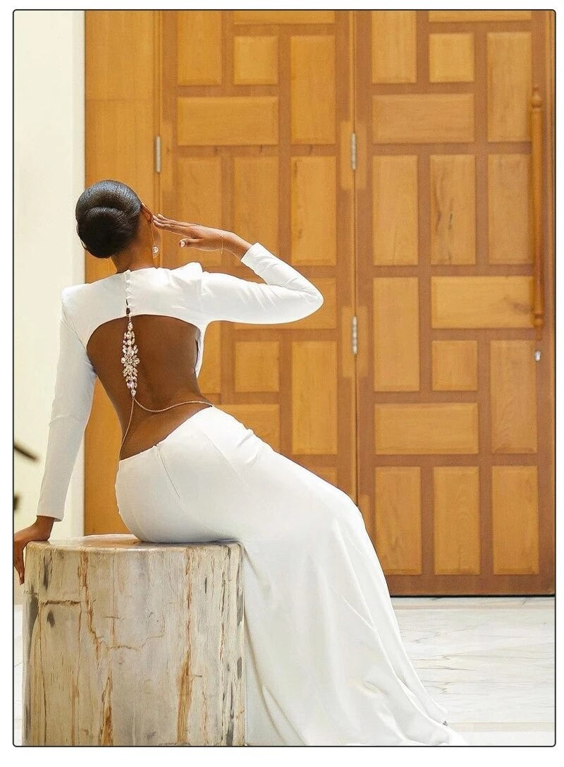 Abito long Backjewels