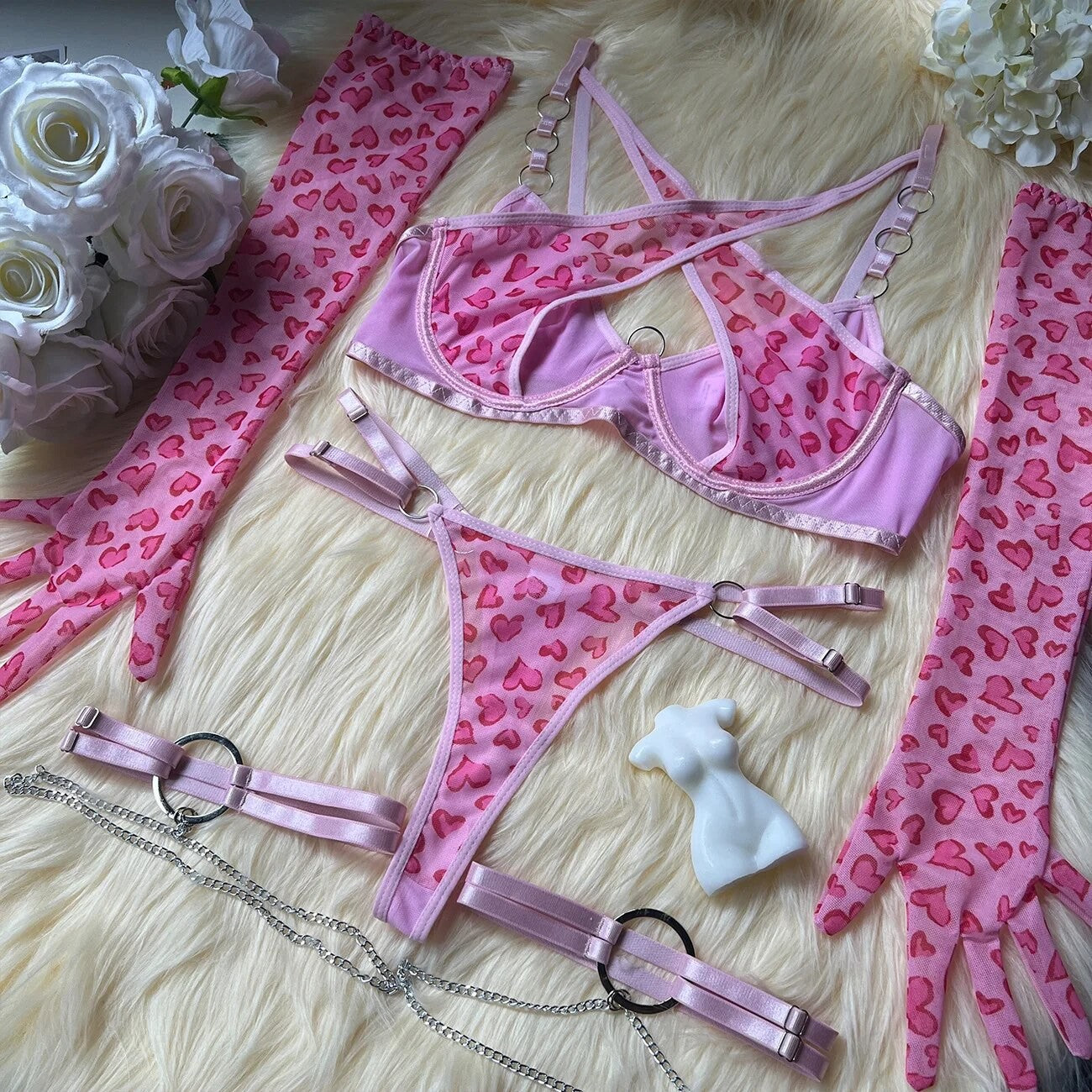 Set intimo pinkleopardky