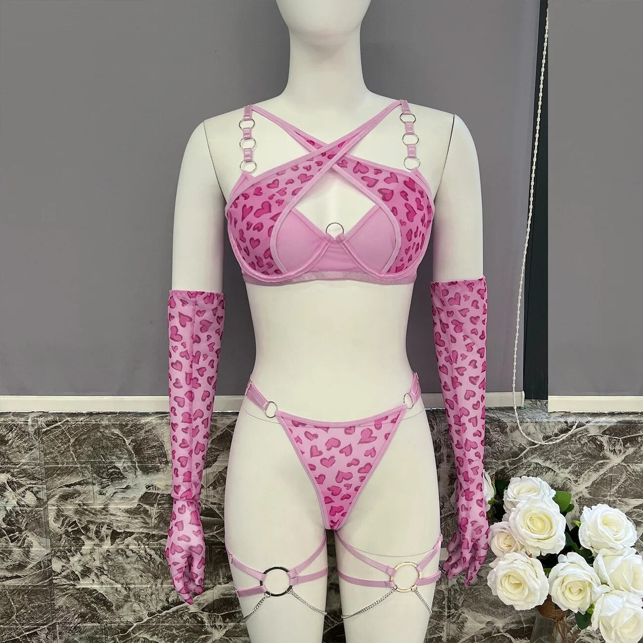 Set intimo pinkleopardky