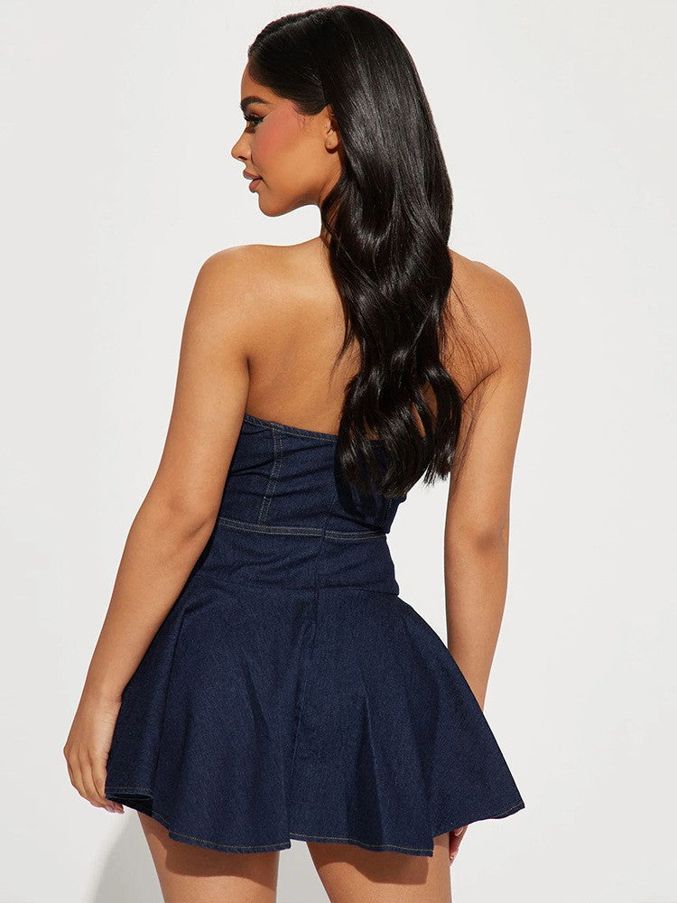 Minidress denim Lwika