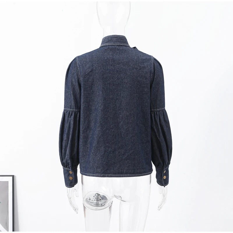 Camicia Dark Denim Baloon