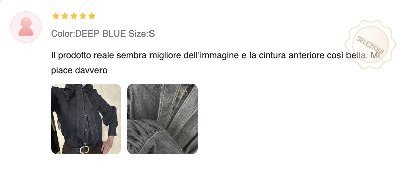 Camicia Dark Denim Baloon