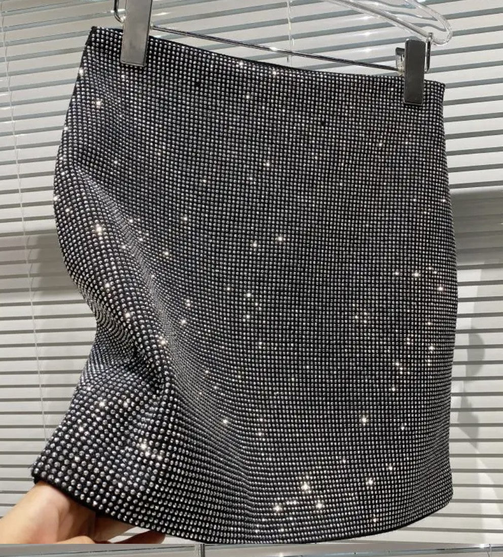 Minigonna strass Dertp