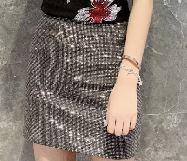 Minigonna strass Dertp