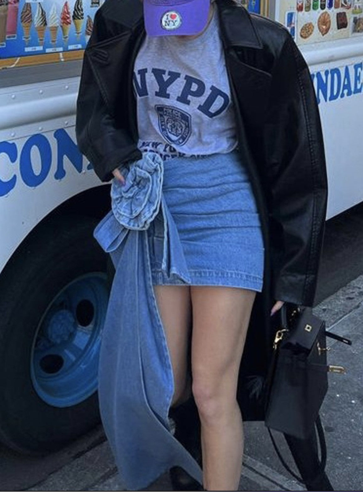 Minigonna maxifiocco drap