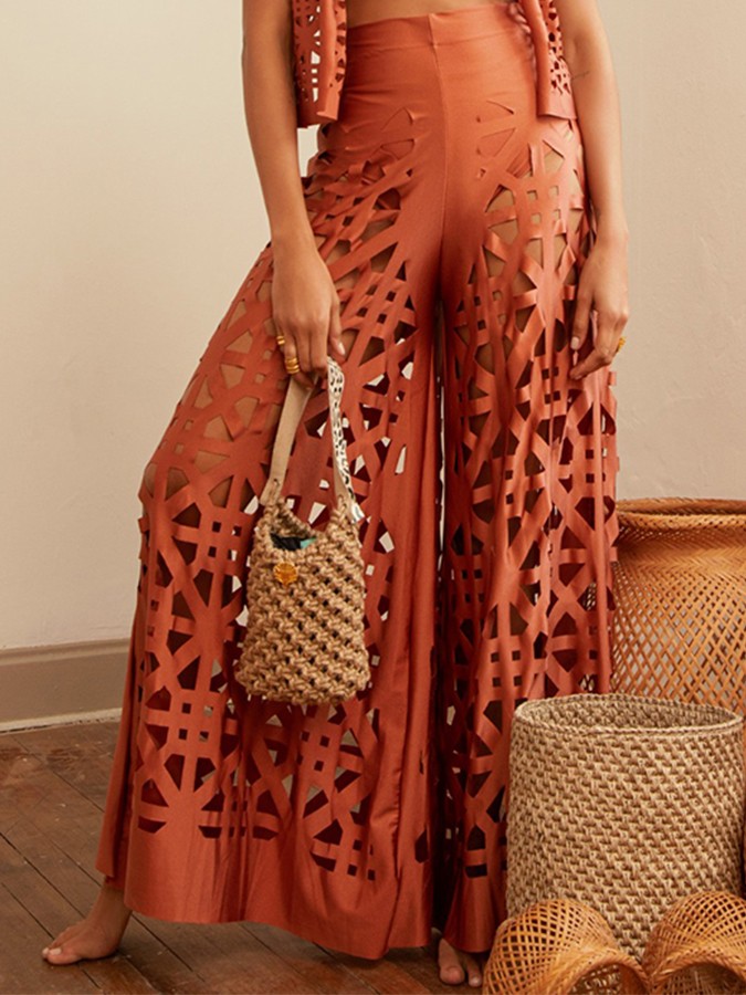 Pantalone ampio geometriky