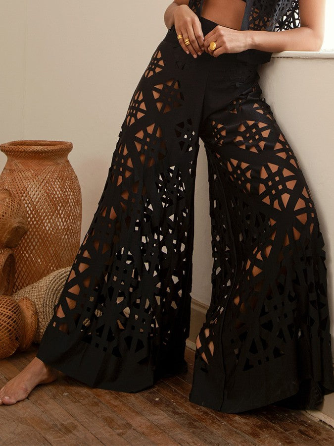 Pantalone ampio geometriky