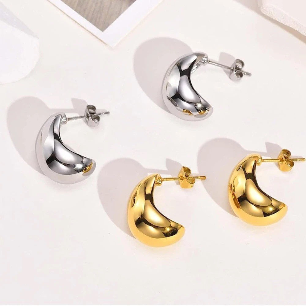 Orecchini goccia bombati